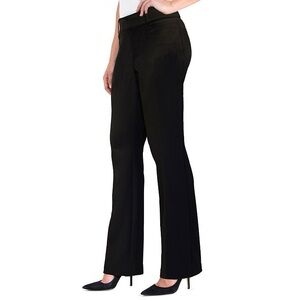 Daisy Fuentes Women’s Petite Classic Black Straight Leg Dress Trousers Size 6P